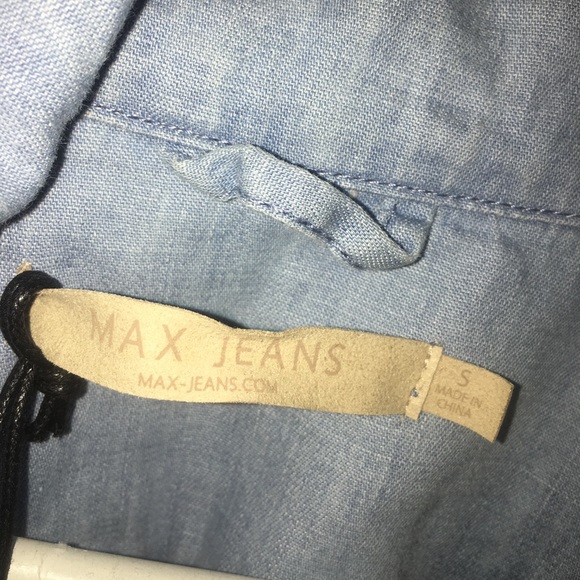 NWT Max Jeans Cloud Wash Utility Jacket - Picture 6 of 7